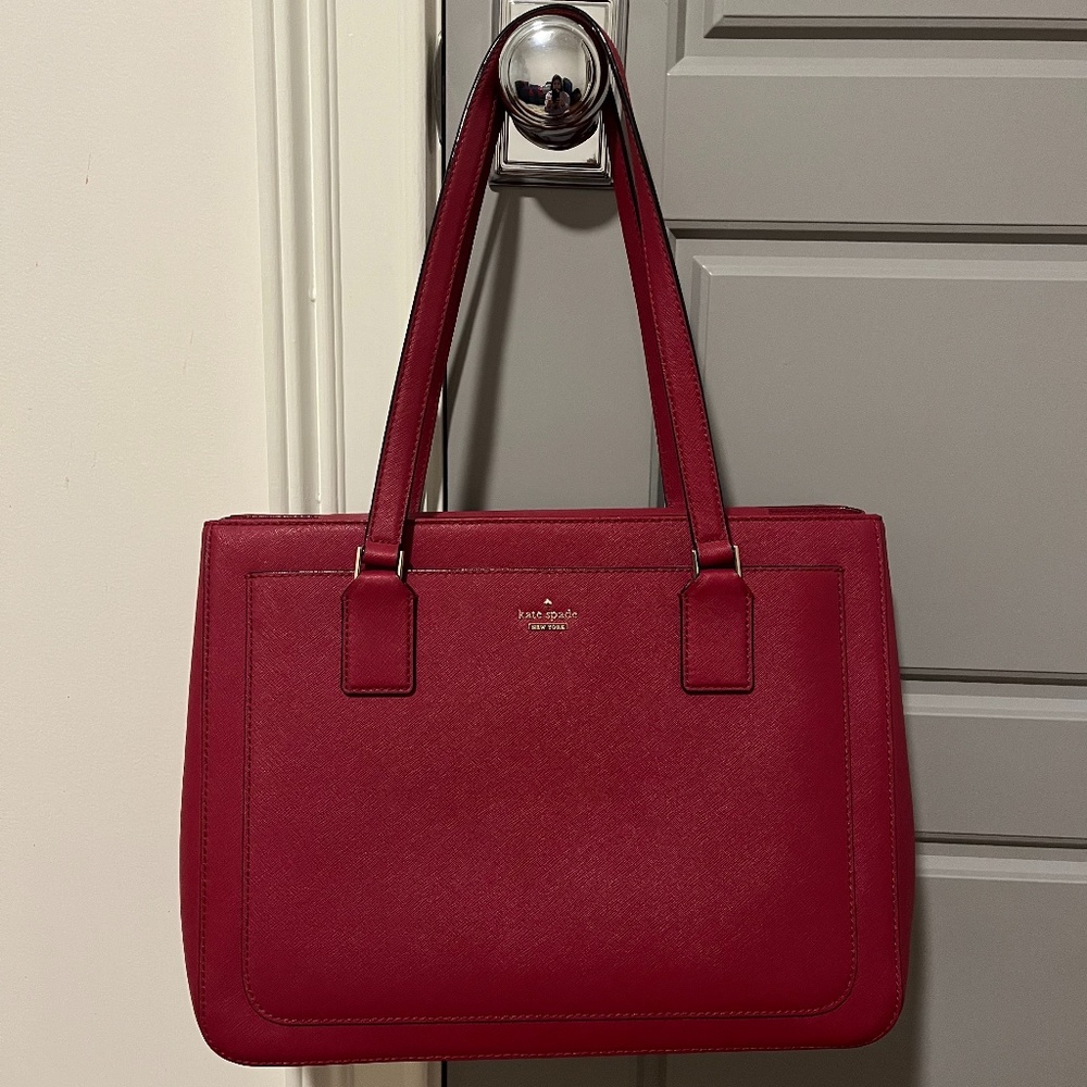 Kate Spade New York Cameron Street Zooey Leather Shoulder Bag Tote - Maroon